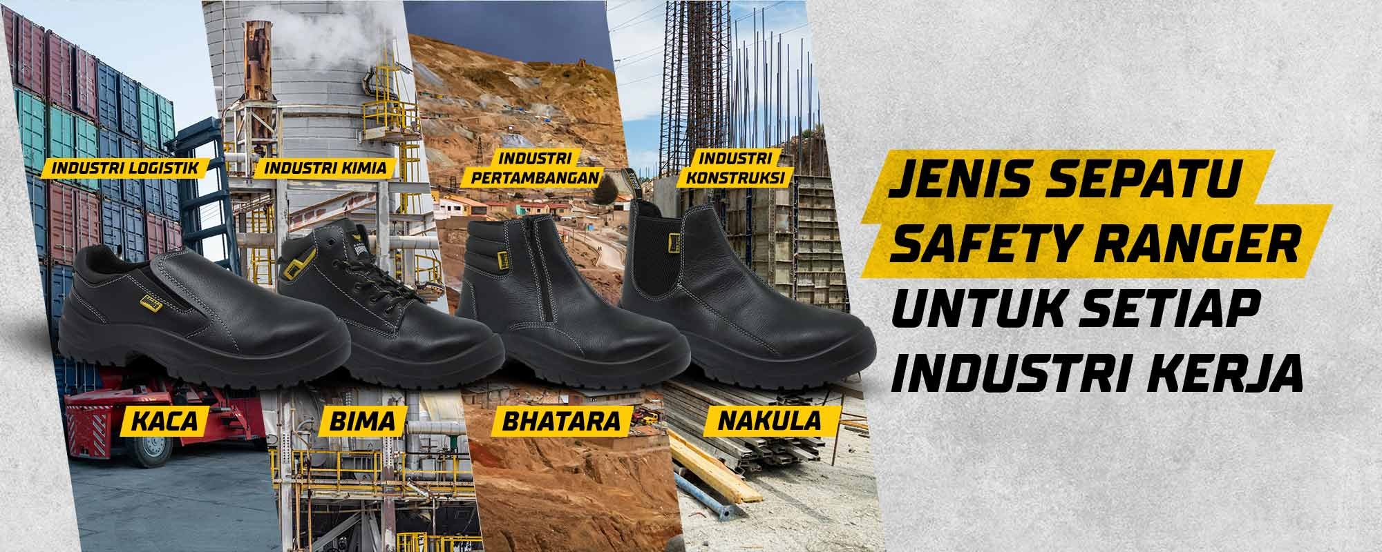 Jenis Sepatu Safety Ranger untuk Setiap Industri Kerja