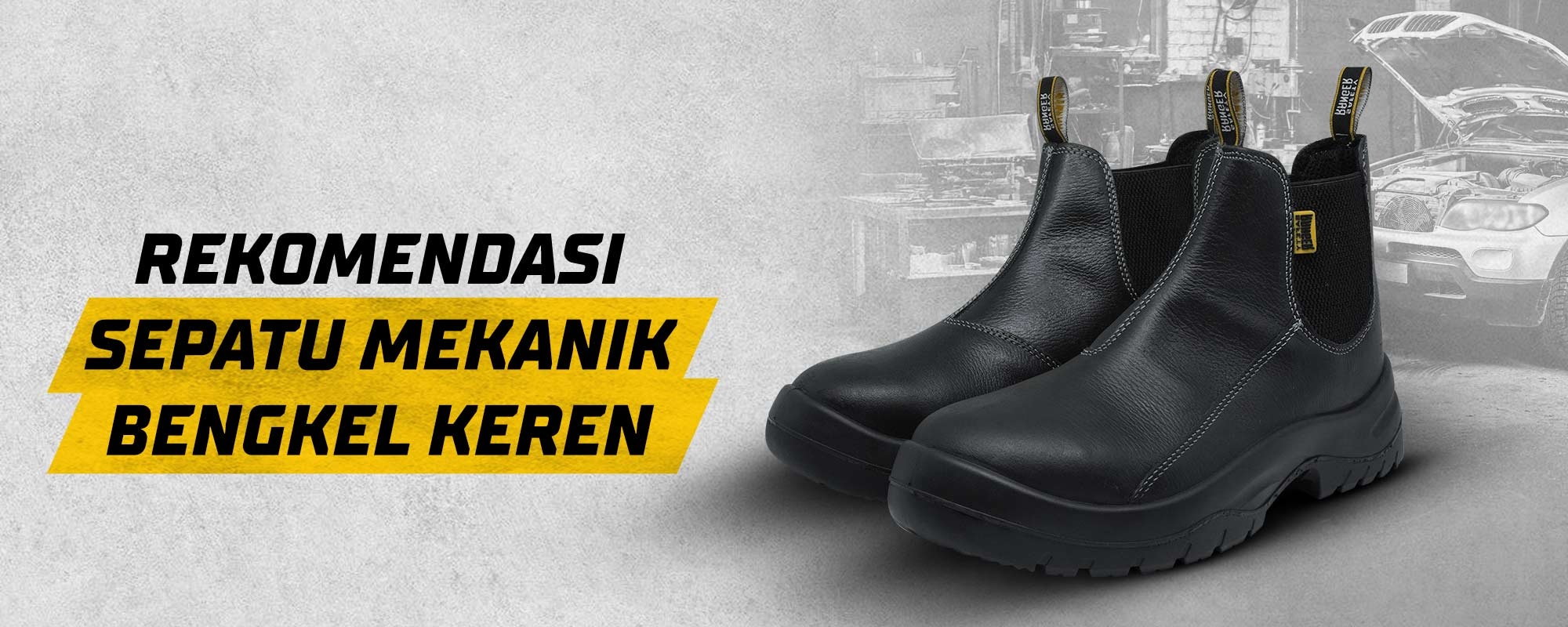 Rekomendasi Sepatu Mekanik Bengkel Keren