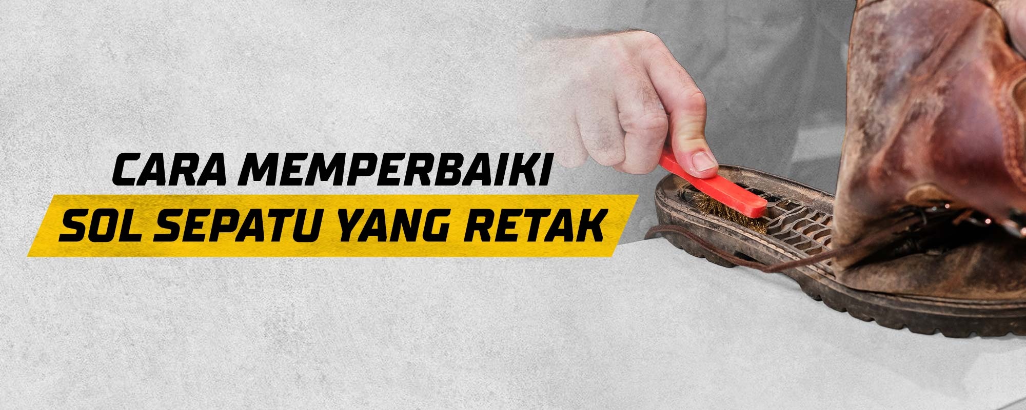 Cara Memperbaiki Sol Sepatu Yang Retak