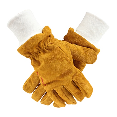 Sarung tangan kulit anti panas warna kuning