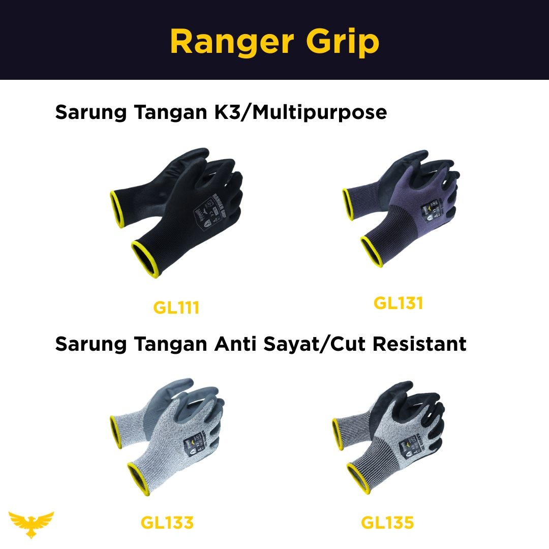 Jenis Sarung Tangan Safety Ranger Grip 