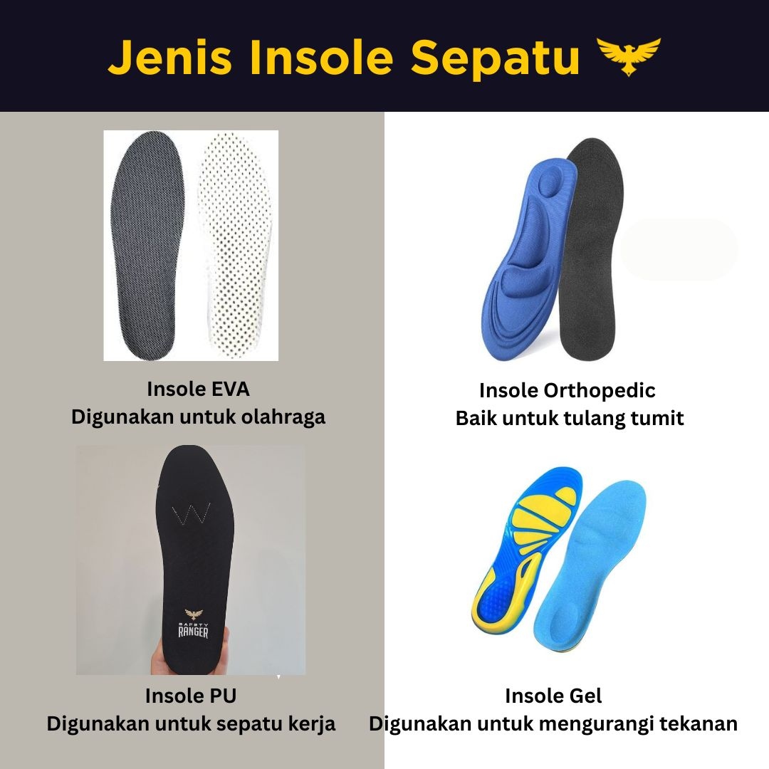 Jenis Bahan Insole Sepatu Safety