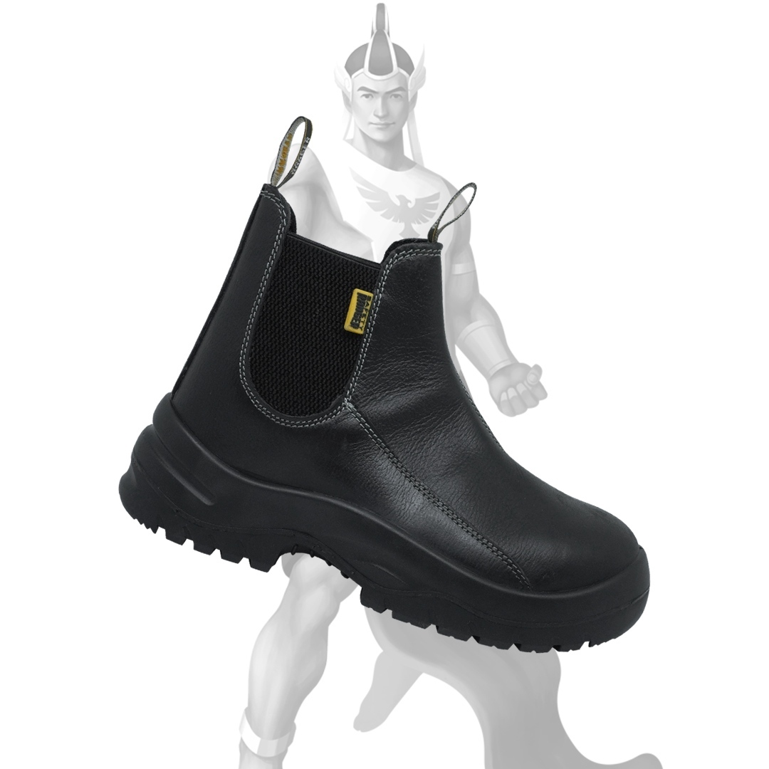 Safety Shoes Mid Cut Warna Hitam