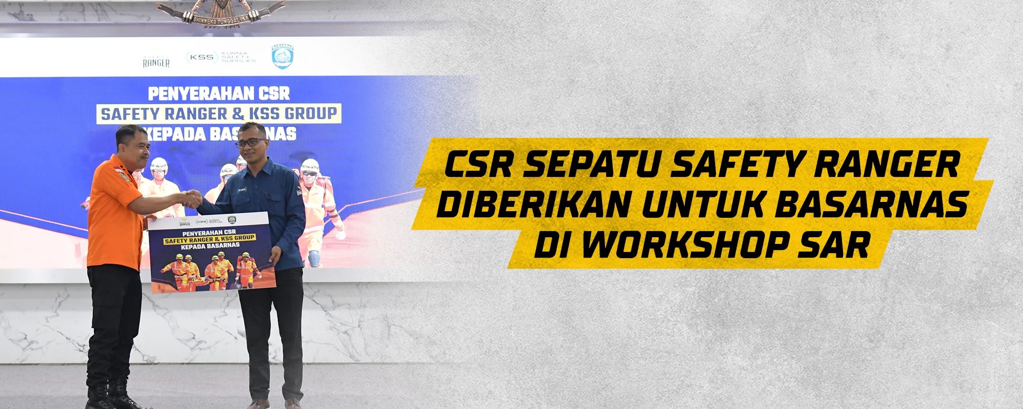 Sepatu Safety Ranger Diberikan untuk Basarnas di Workshop SAR