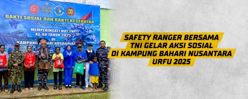 Safety Ranger Bersama Komunitas Gelar Aksi Sosial di Kampung Bahari Nusantara Urfu 2025 