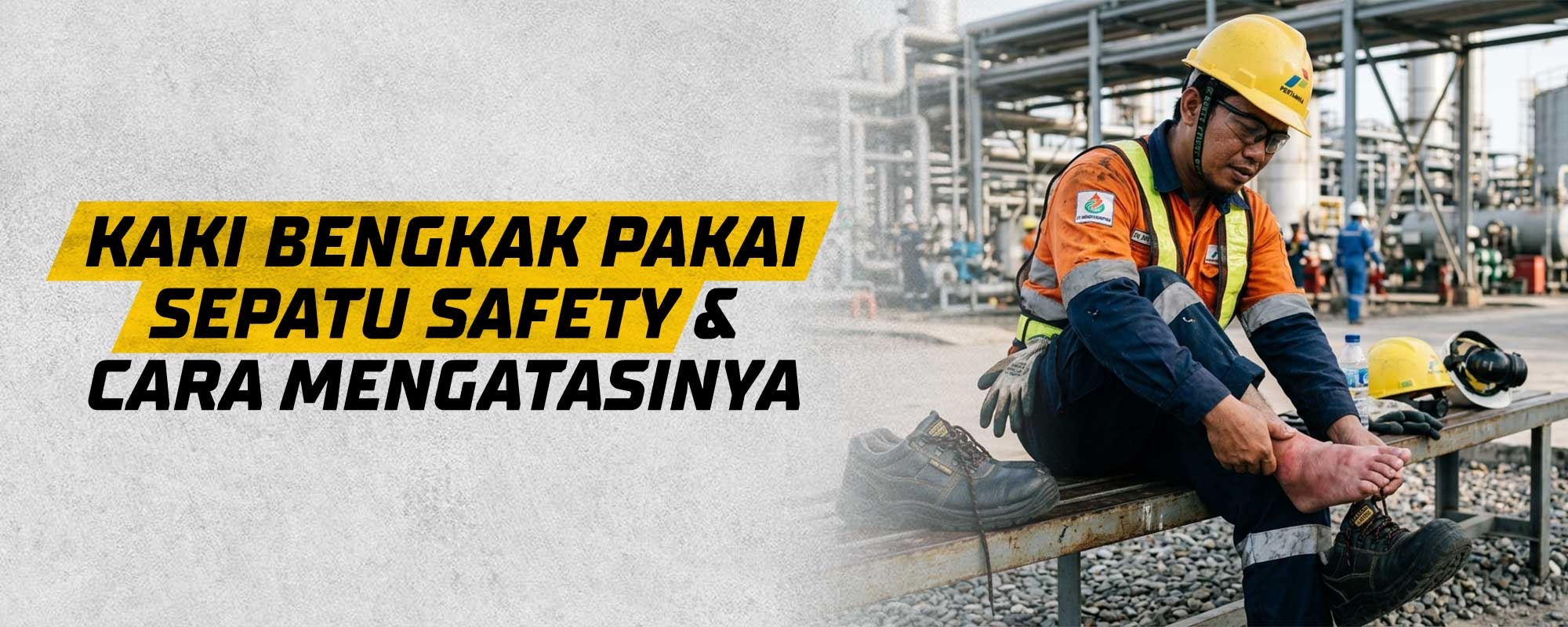 Kaki Bengkak Pakai Sepatu Safety & Cara Mengatasinya 