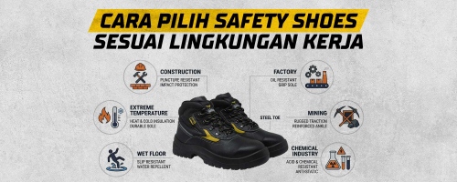 Cara Pilih Safety Shoes Sesuai Lingkungan Kerja 
